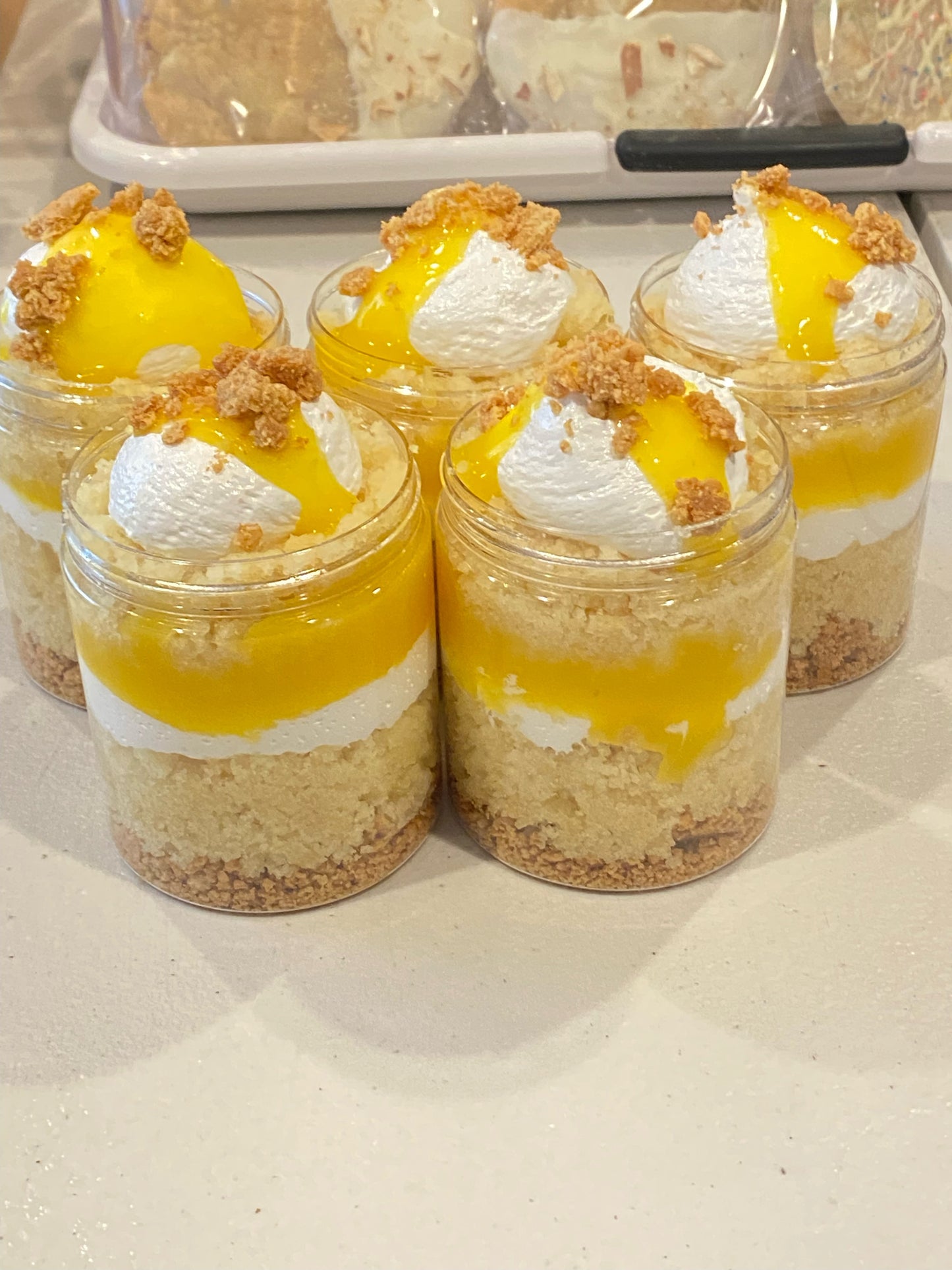 Lemon Meringue Cake Jar